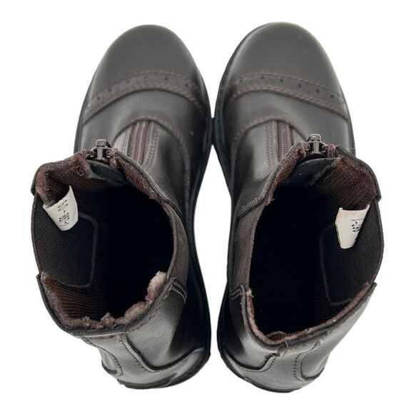 TUFFRIDER Shoes CHILDREN'S STARTER FRONT ZIP PADDOCK BOOTS Brown 13 3040 $60 - Picture 6 of 9